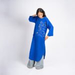 ⁦كافتان من الكتان الطبيعى مطرز يدوى⁩ - الصورة ⁦3⁩