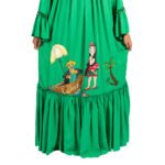 ⁦جلبية فلكلورية مرسومة ومطرزة يدوياً⁩ - الصورة ⁦2⁩