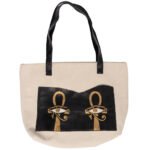 ⁦شنطة لابتوب دك وجلد برسم يدوي⁩ - الصورة ⁦2⁩