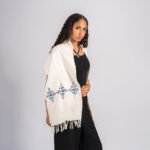 شال نسيج يدوي بتطريز اخميم