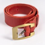 ⁦حزام جلد طبيعي مصنوع يدوياً⁩ - الصورة ⁦3⁩